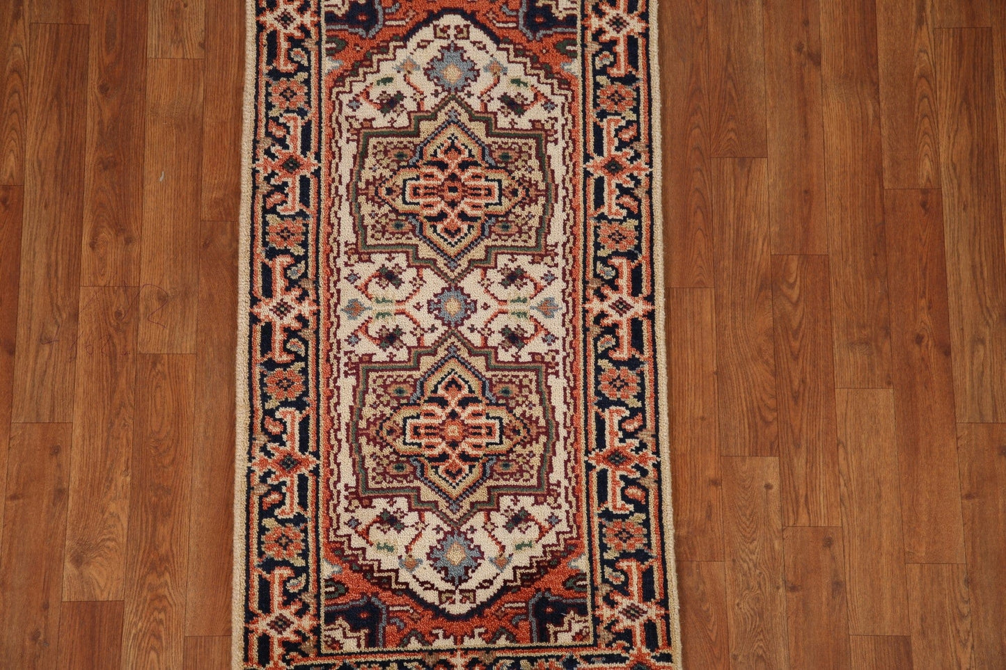 Geometric Heriz Serapi Oriental Rug 2x4