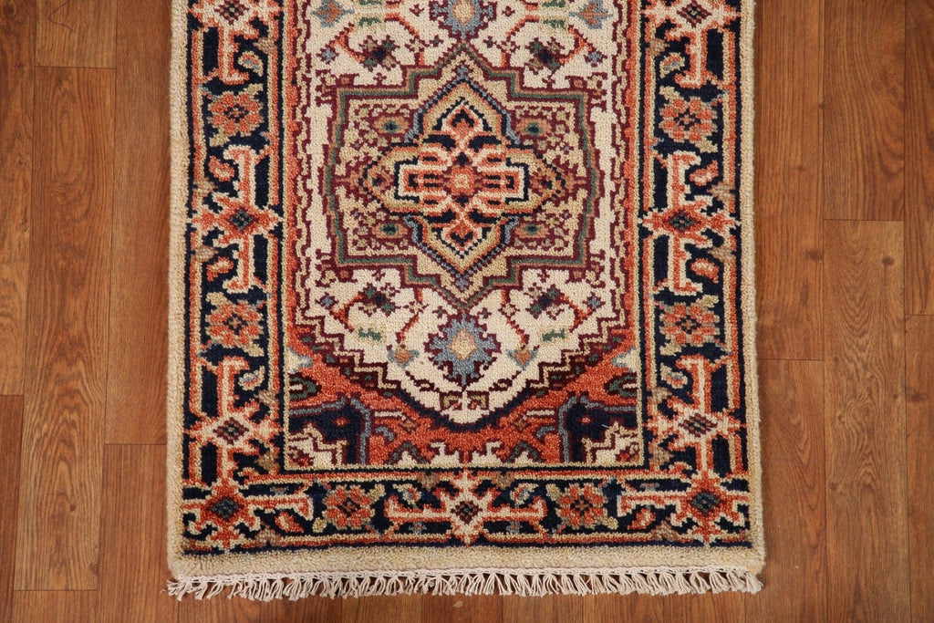 Geometric Heriz Serapi Oriental Rug 2x4