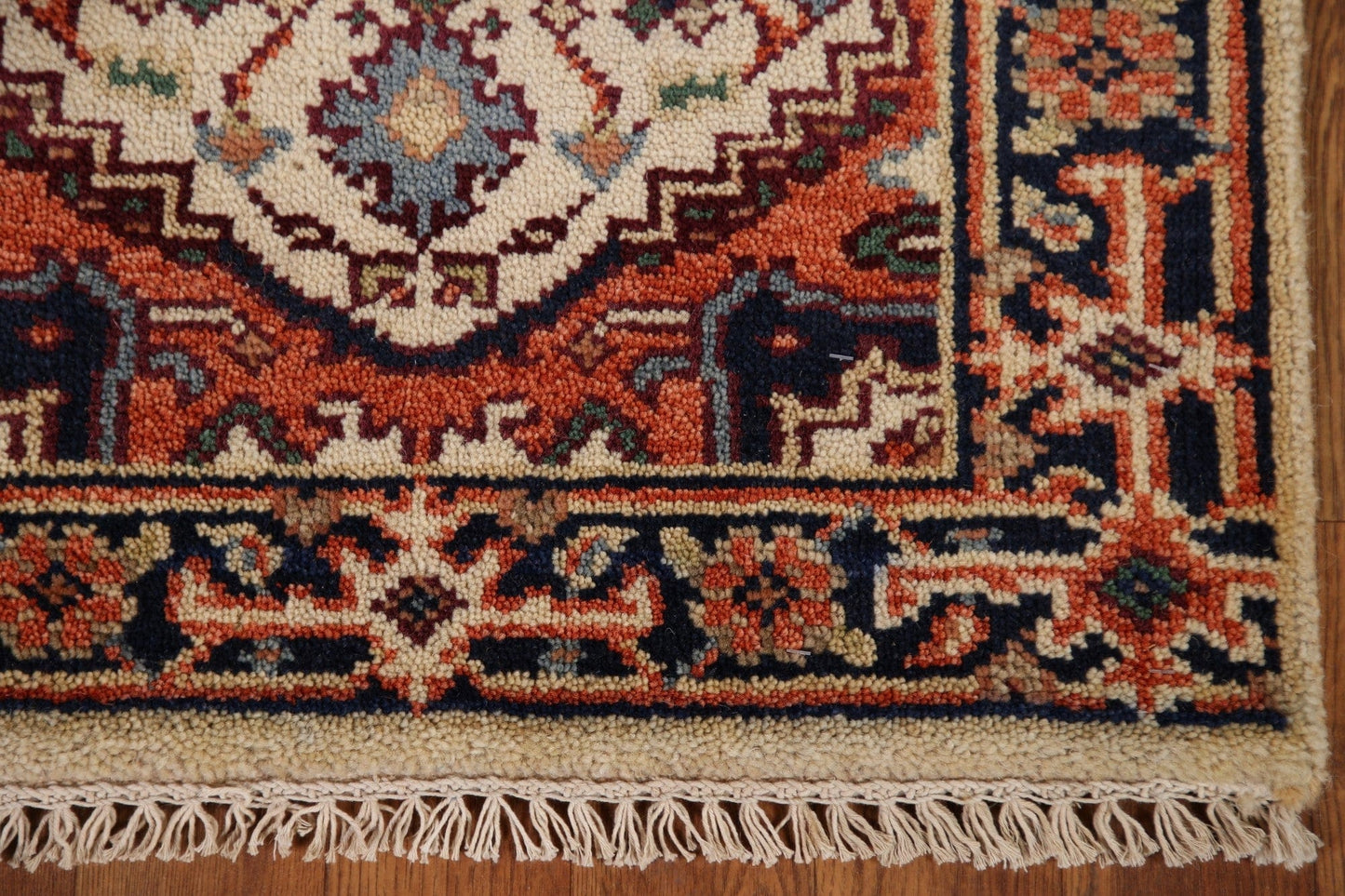 Geometric Heriz Serapi Oriental Rug 2x4