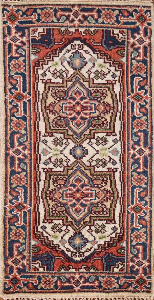 Geometric Heriz Serapi Oriental Rug 2x4