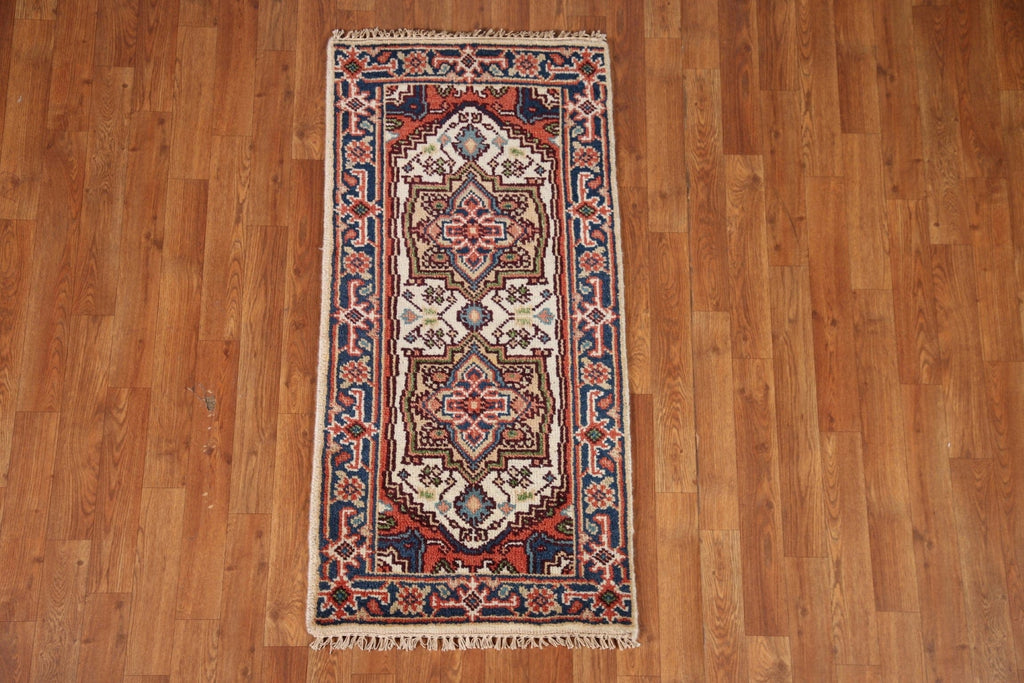 Geometric Heriz Serapi Oriental Rug 2x4