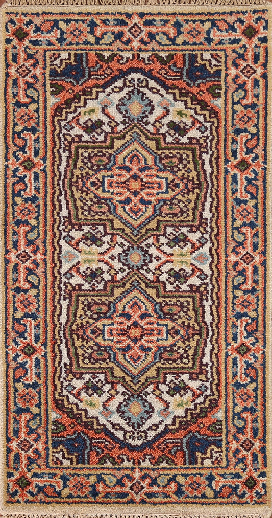 Geometric Heriz Serapi Oriental Rug 2x4