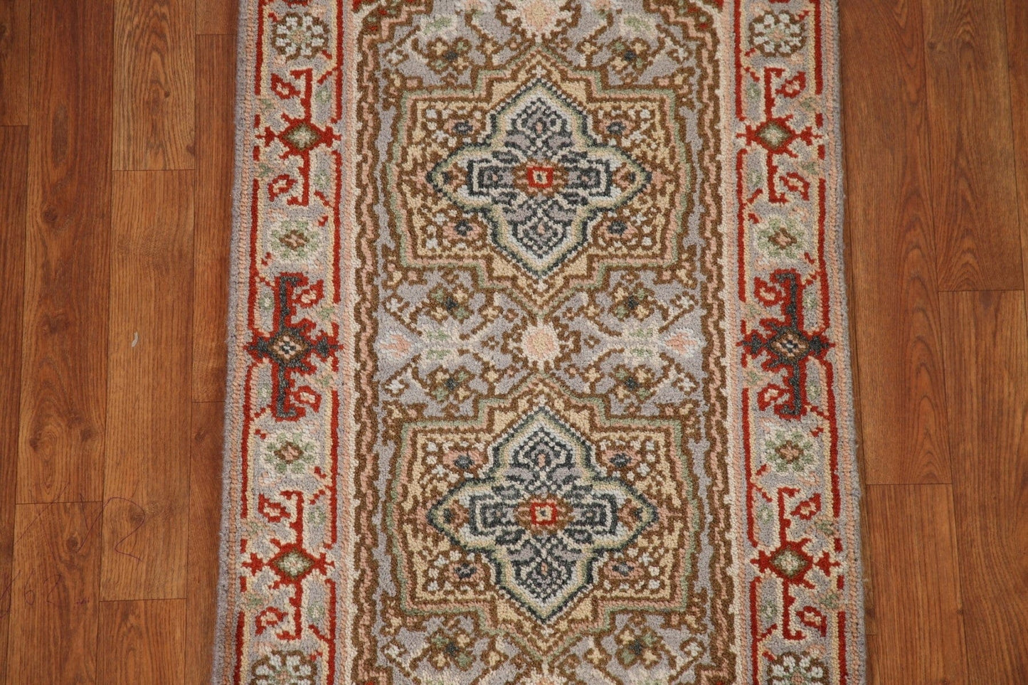 Gray Wool Heriz Serapi Handmade Rug 2x4