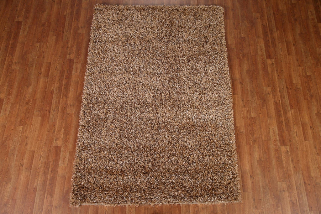 Plush Shaggy Contemporary Area Rug 5x8