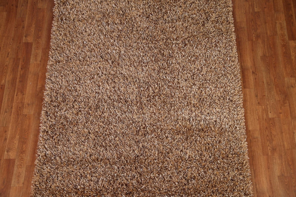 Plush Shaggy Contemporary Area Rug 5x8