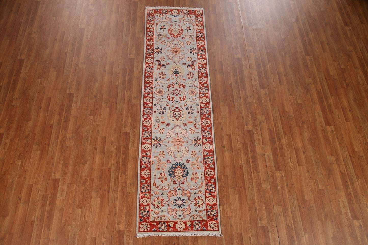 Vegetable Dye Ziegler Oriental Runner Rug 3x10