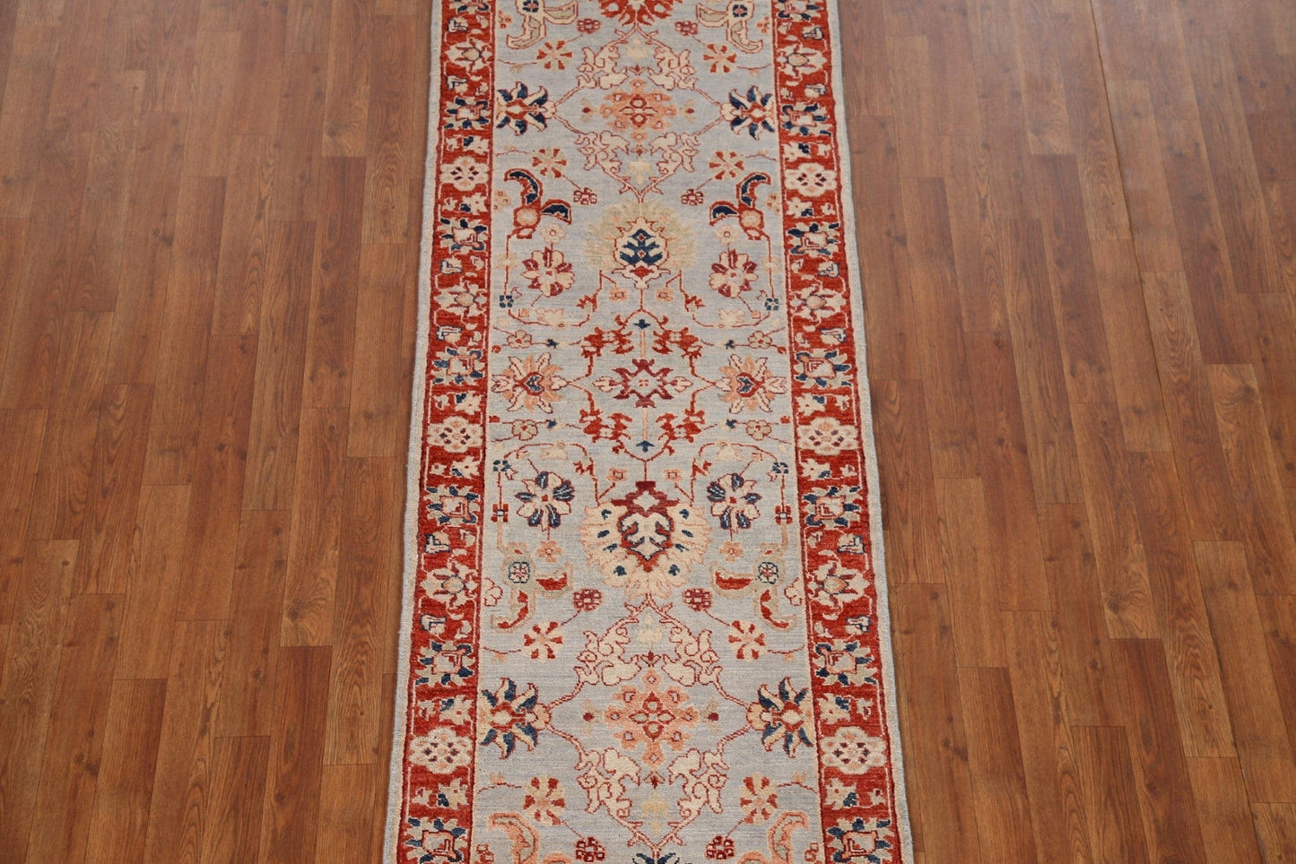 Vegetable Dye Ziegler Oriental Runner Rug 3x10