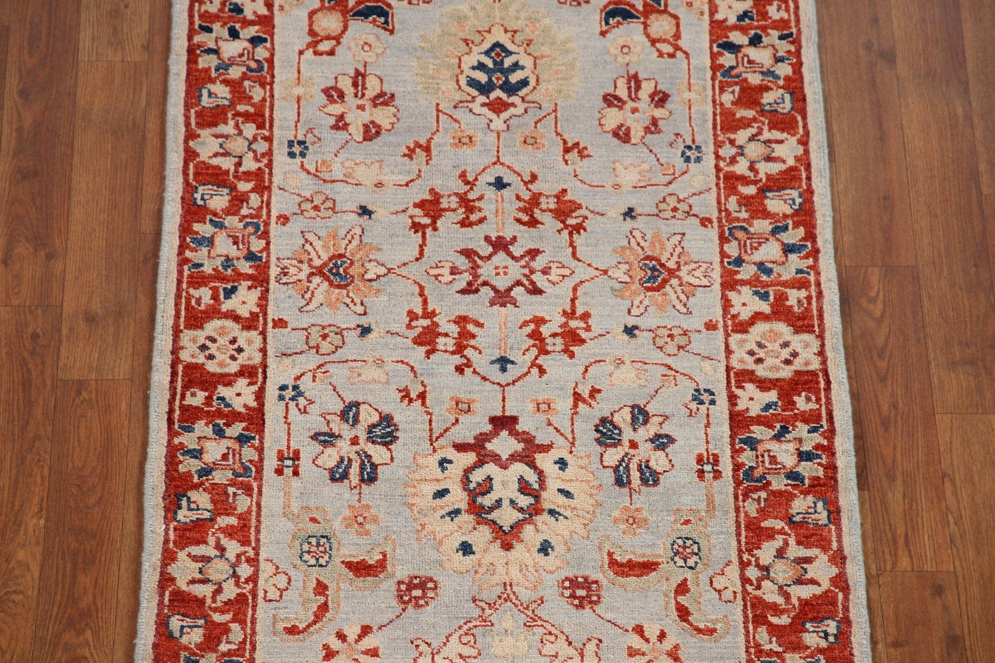 Vegetable Dye Ziegler Oriental Runner Rug 3x10