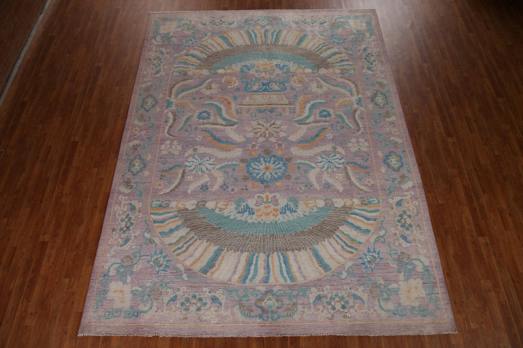 Vegetable Dye Oushak Turkish Area Rug 9x12