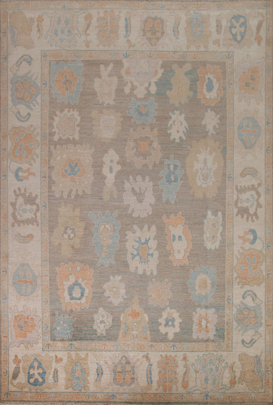 Vegetable Dye Oushak Turkish Area Rug 8x10