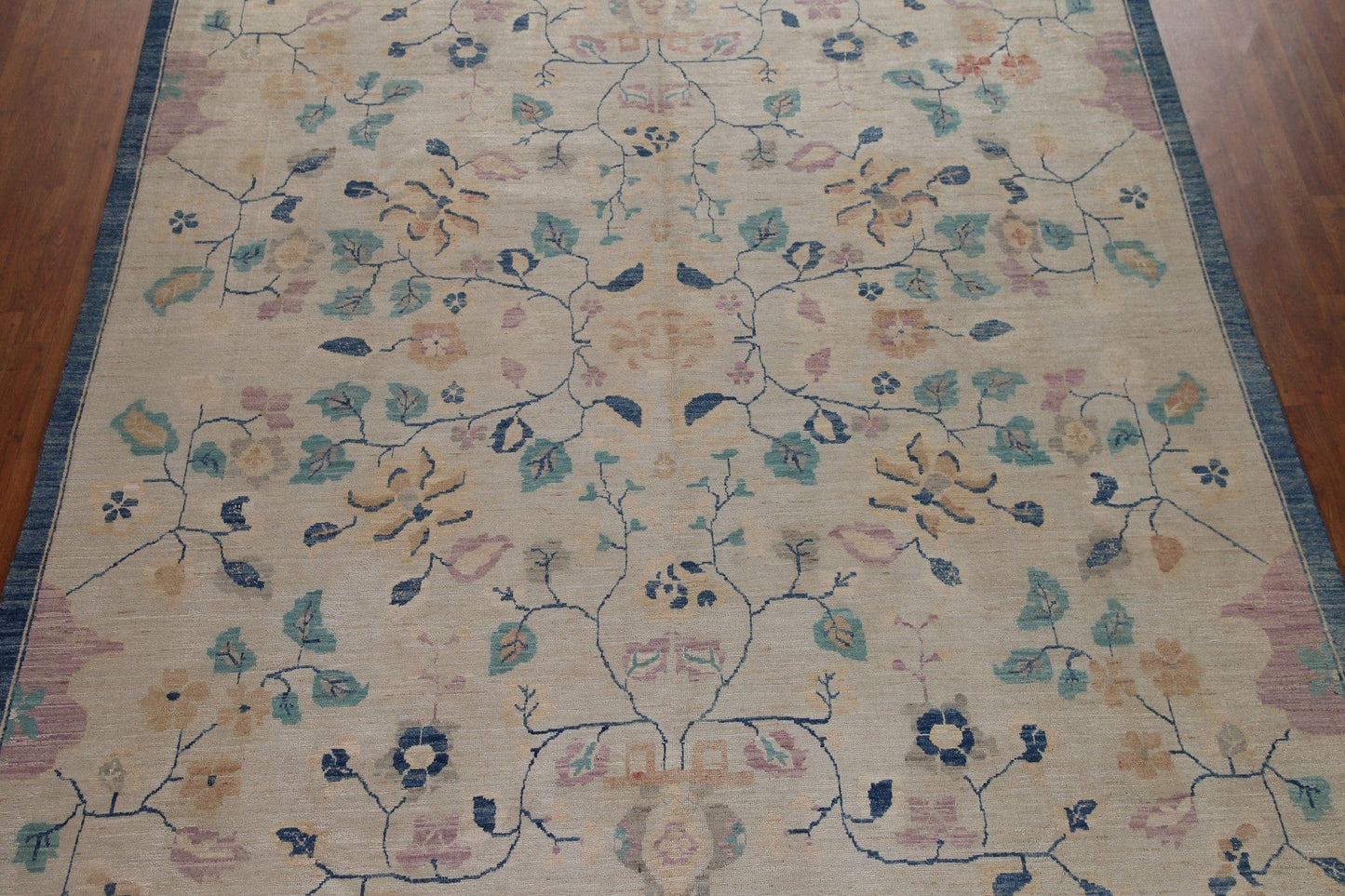 Vegetable Dye Oushak Turkish Area Rug 9x14