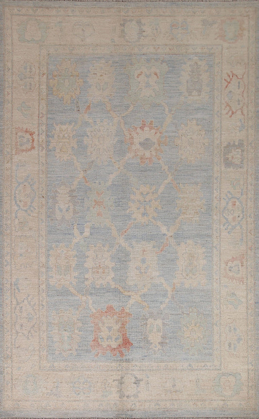 Vegetable Dye Oushak Turkish Area Rug 6x9