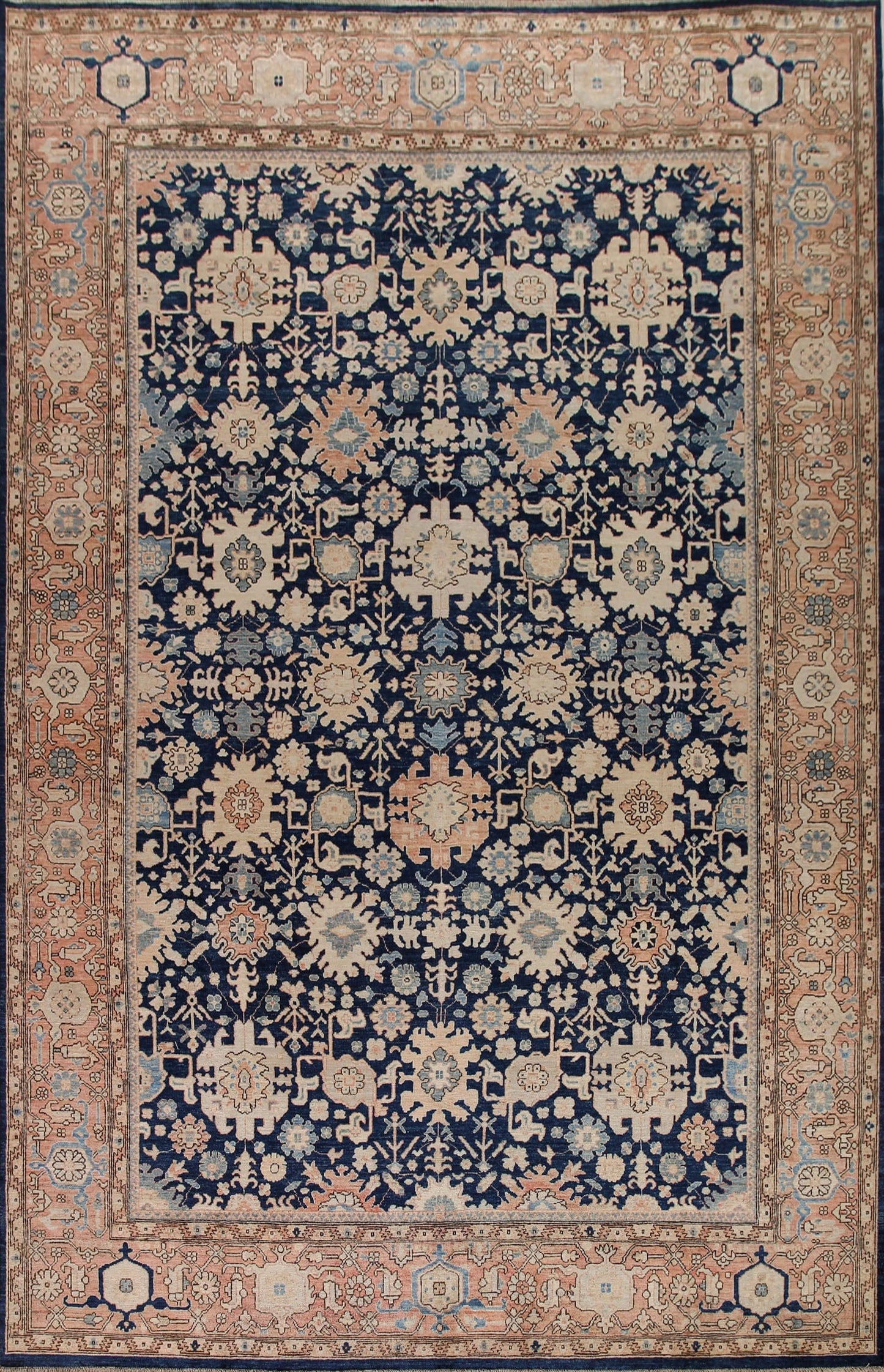 Vegetable Dye Sultanabad Ziegler Oriental Area Rug 9x12