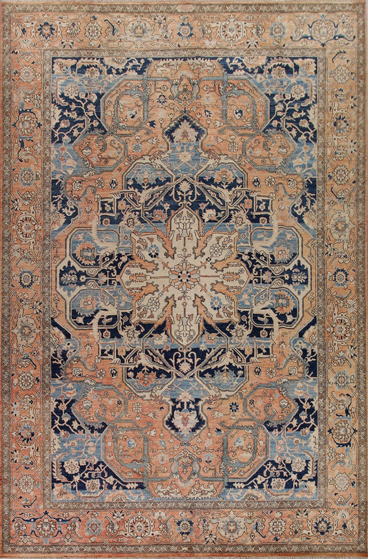 Vegetable Dye Heriz Serapi Persian Area Rug 9x12