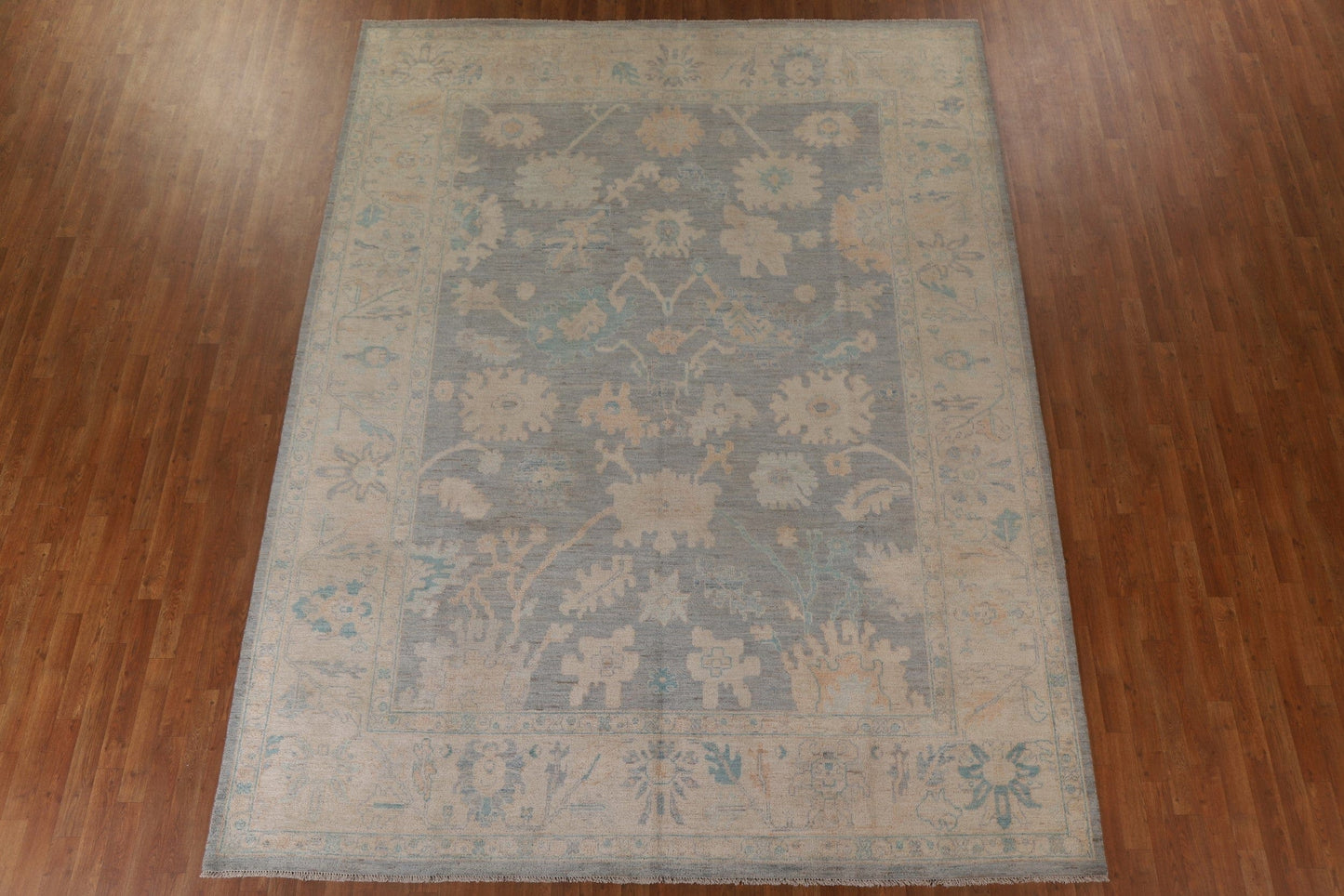 Vegetable Dye Oushak Turkish Area Rug 9x12