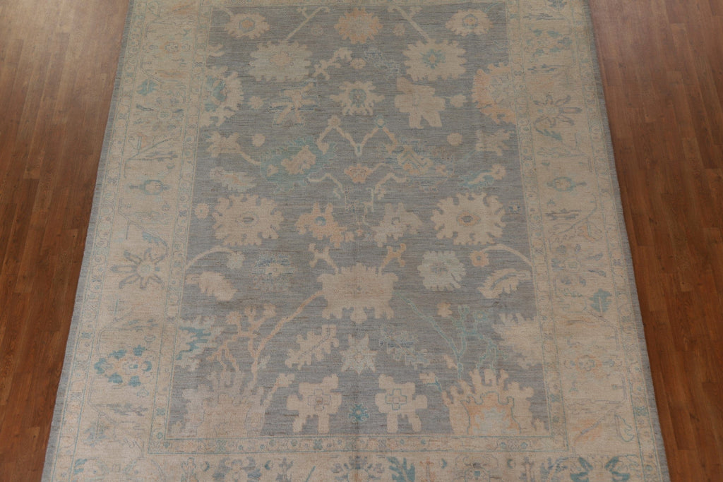 Vegetable Dye Oushak Turkish Area Rug 9x12