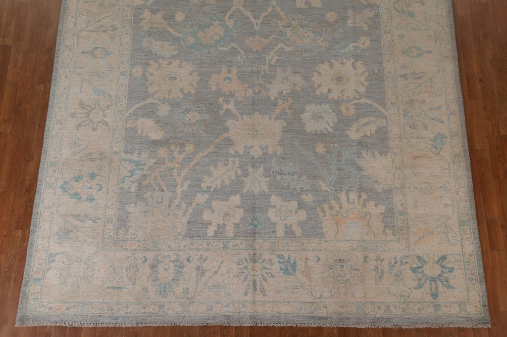 Vegetable Dye Oushak Turkish Area Rug 9x12