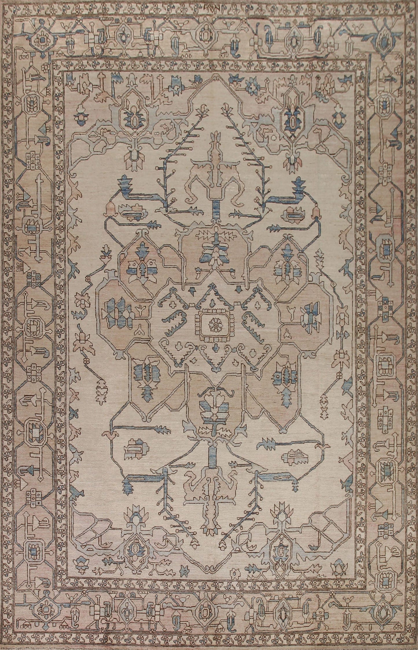 Vegetable Dye Heriz Serapi Oriental Area Rug 9x12