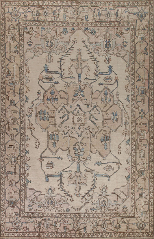 Vegetable Dye Heriz Serapi Oriental Area Rug 9x12