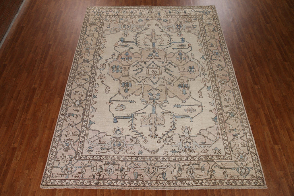 Vegetable Dye Heriz Serapi Oriental Area Rug 9x12