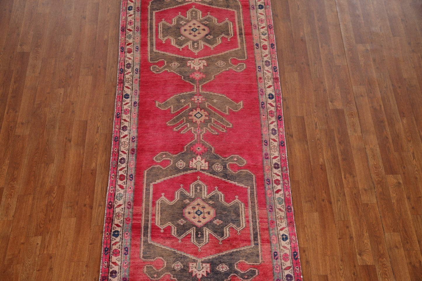 Handmade Ardebil Persian Runner Rug 4x11