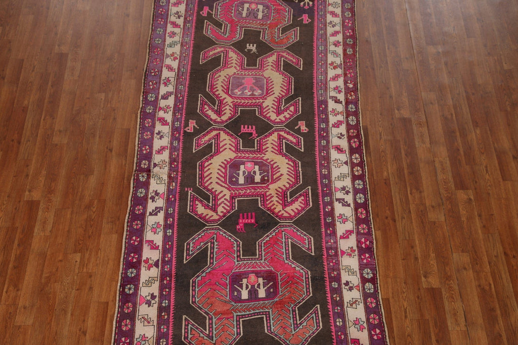 Handmade Ardebil Persian Runner Rug 4x10