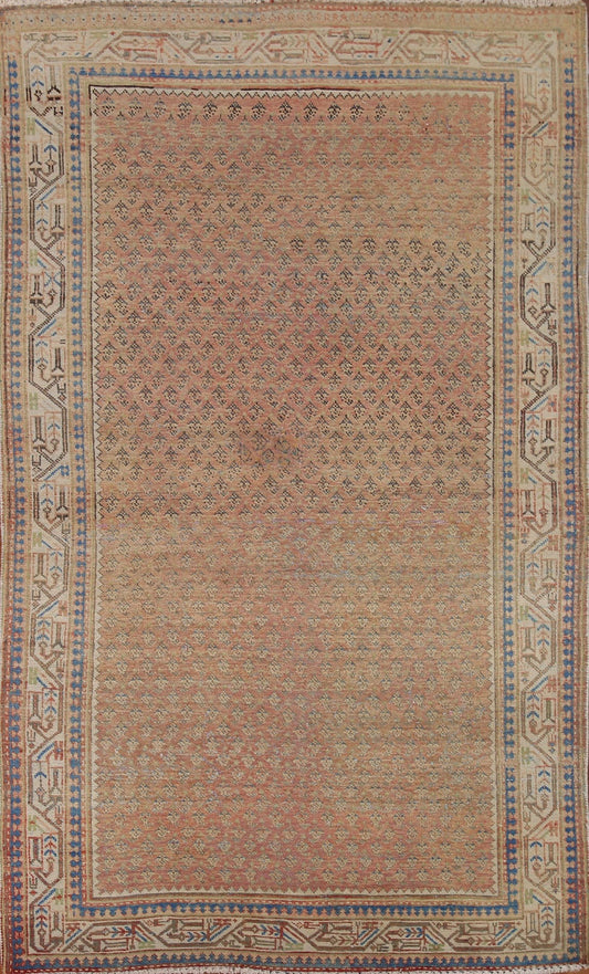 All-Over Boteh Botemir Persian Area Rug 4x7