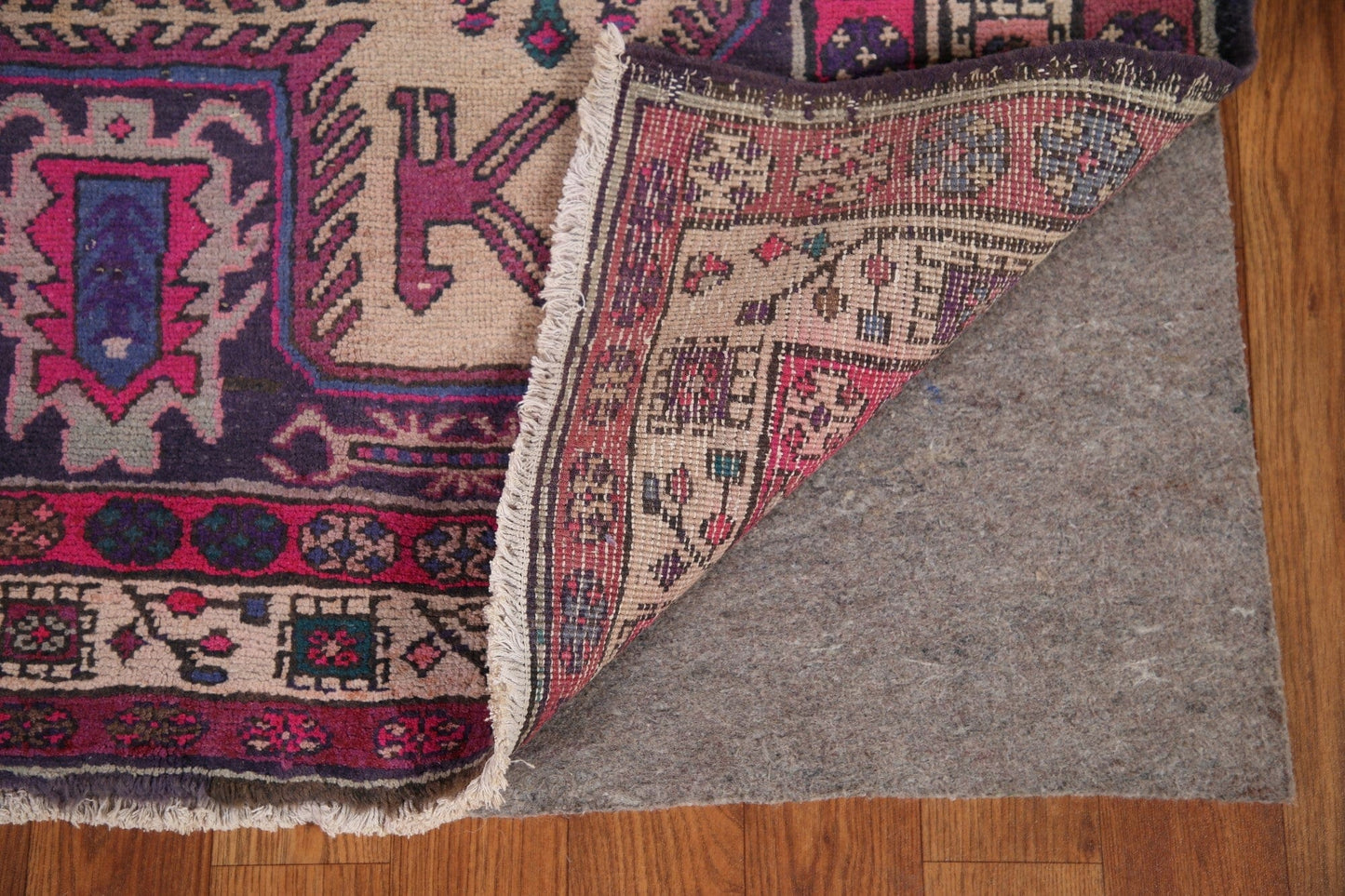 Handmade Meshkin Persian Runner Rug 4x10