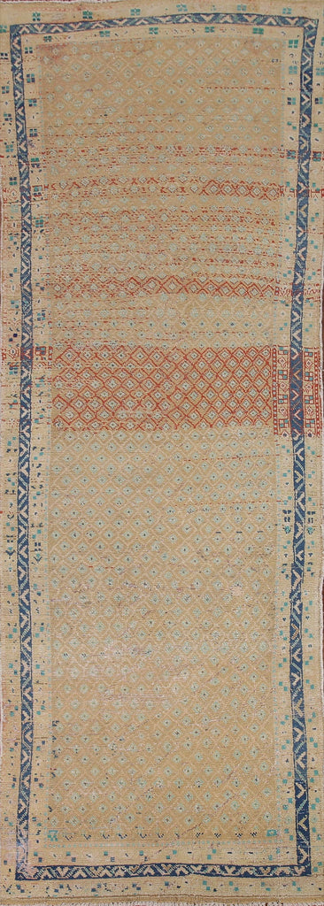 Distressed Botemir Persian Runner Rug 3x10