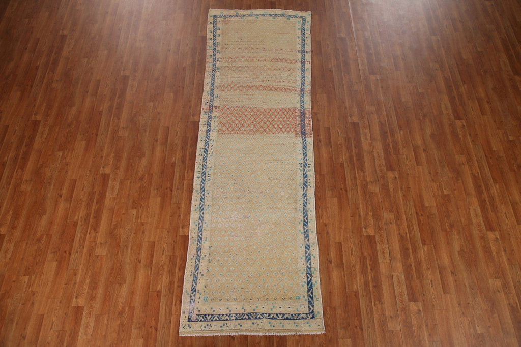 Distressed Botemir Persian Runner Rug 3x10