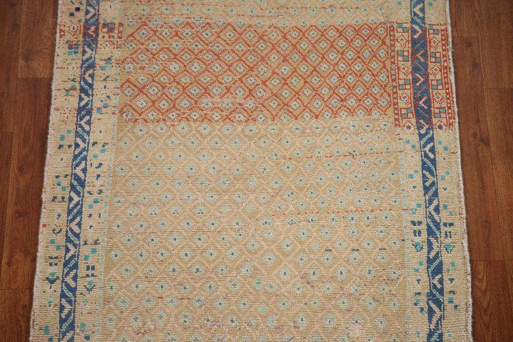 Distressed Botemir Persian Runner Rug 3x10