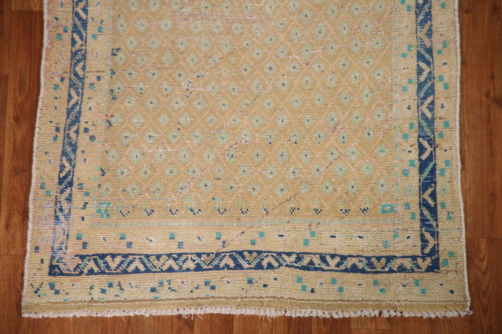 Distressed Botemir Persian Runner Rug 3x10