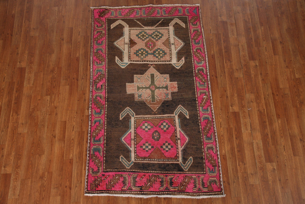 Vintage Meshkin Persian Area Rug 4x6