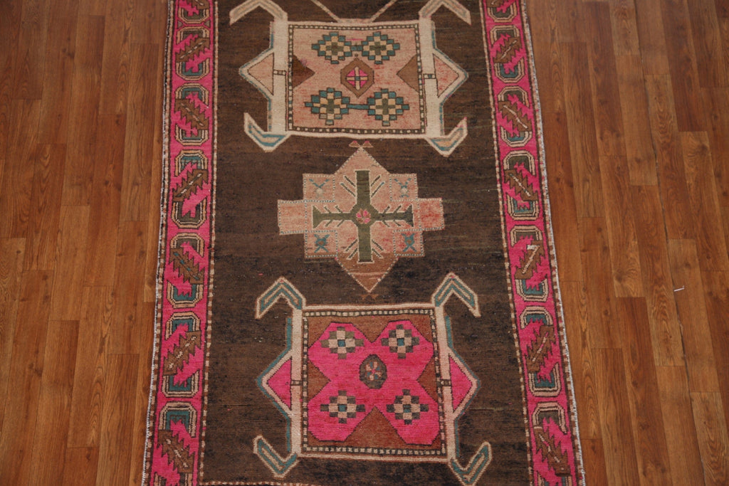 Vintage Meshkin Persian Area Rug 4x6