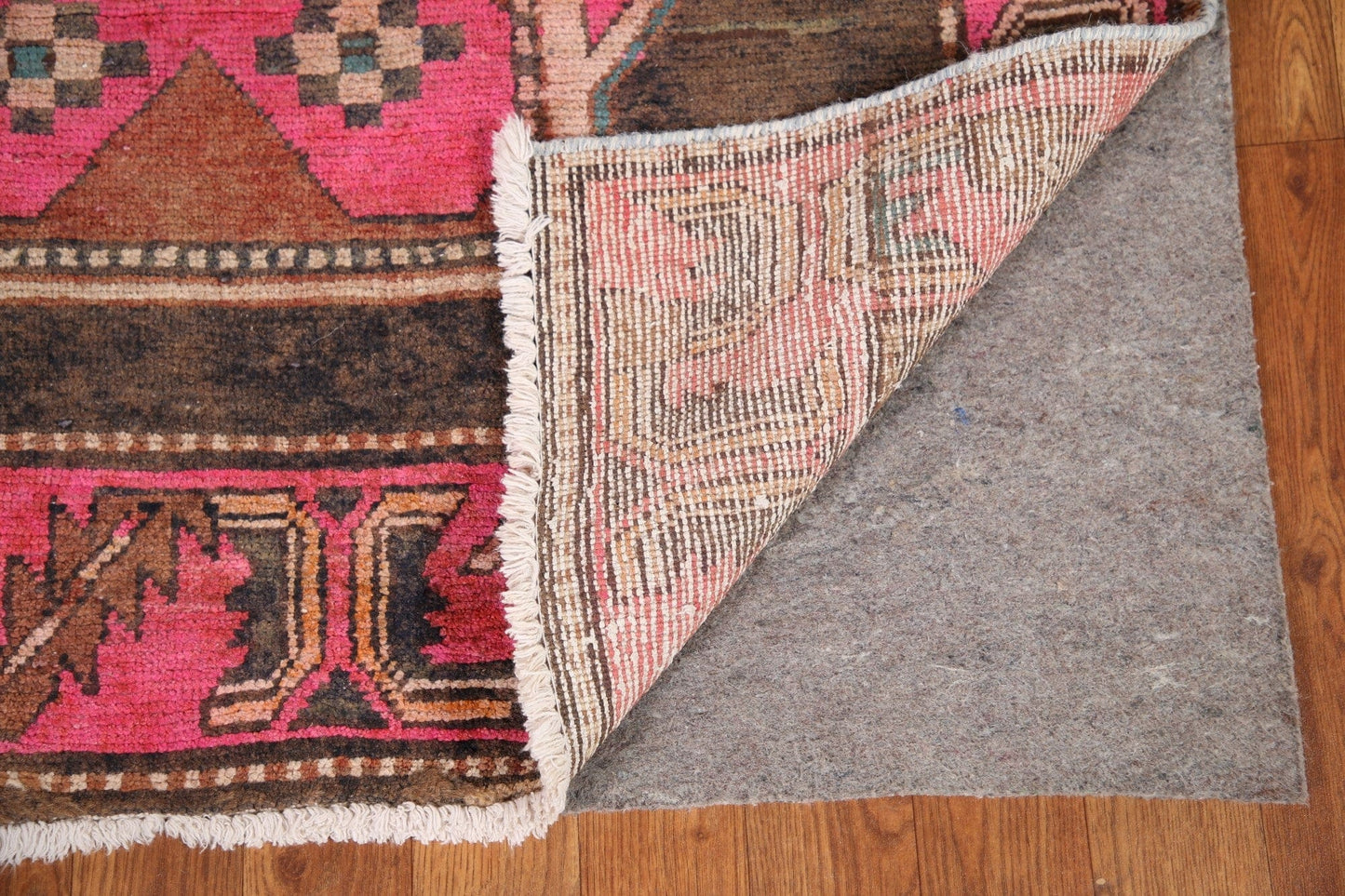 Vintage Meshkin Persian Area Rug 4x6