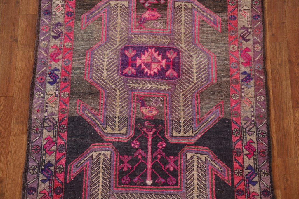 Vintage Meshkin Persian Runner Rug 4x11