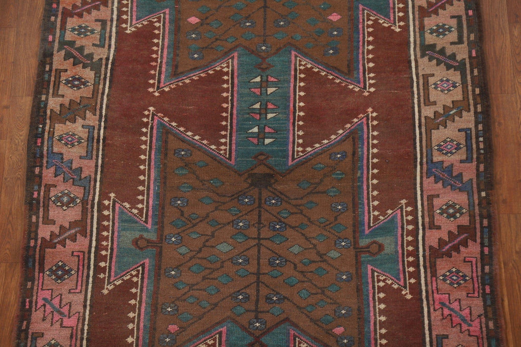 Geometric Ardebil Persian Runner Rug 4x13