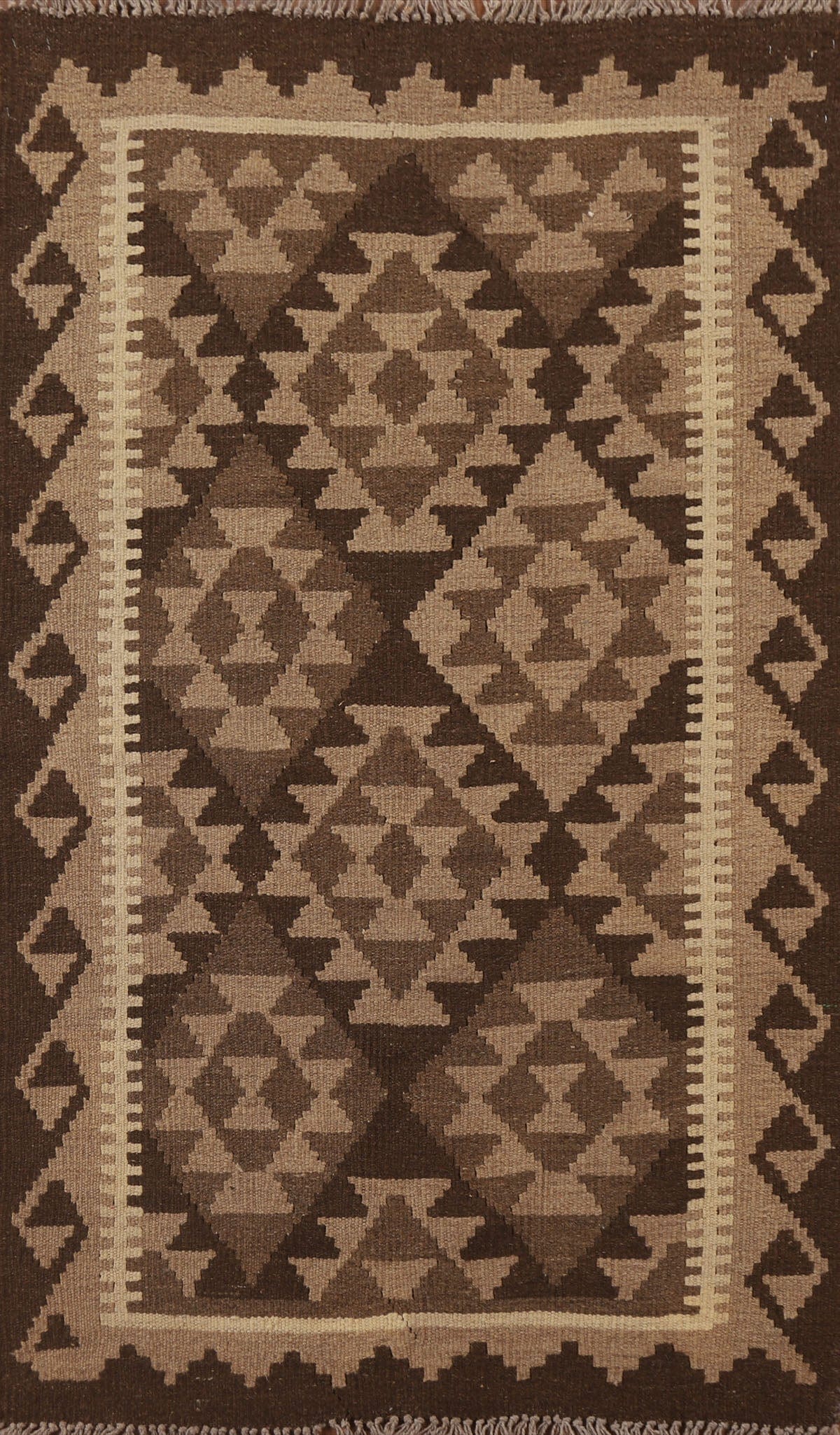 Kilim Reversible Wool Area Rug 3x5