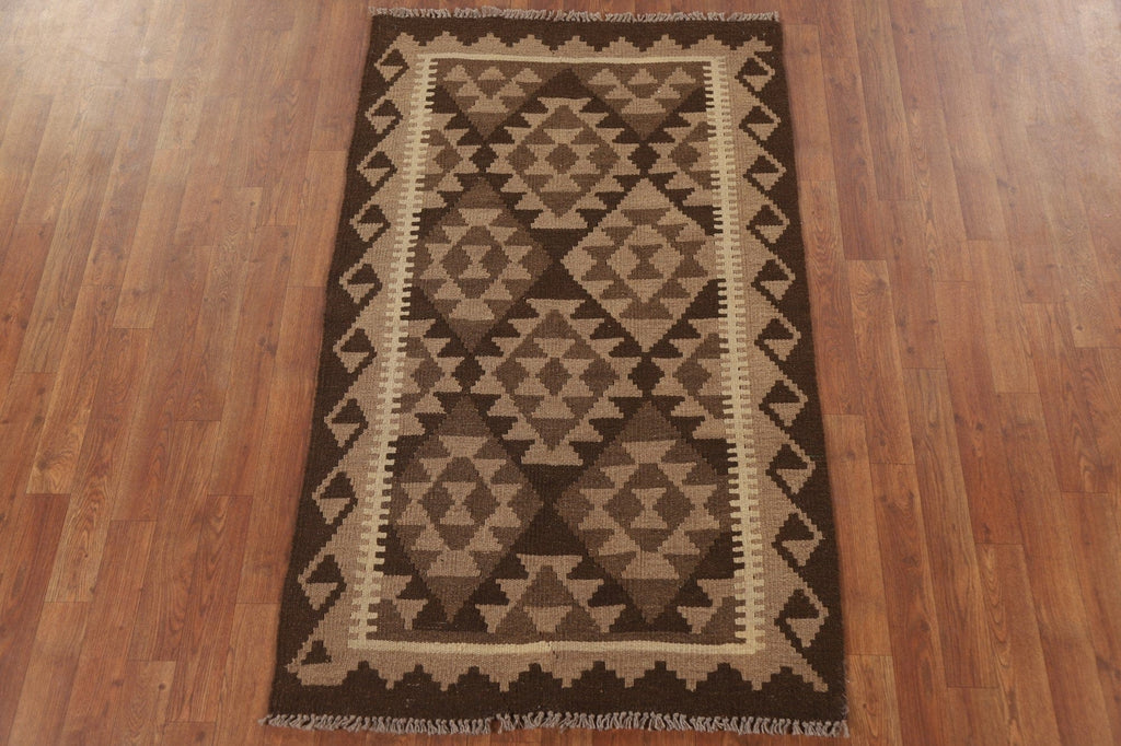 Kilim Reversible Wool Area Rug 3x5