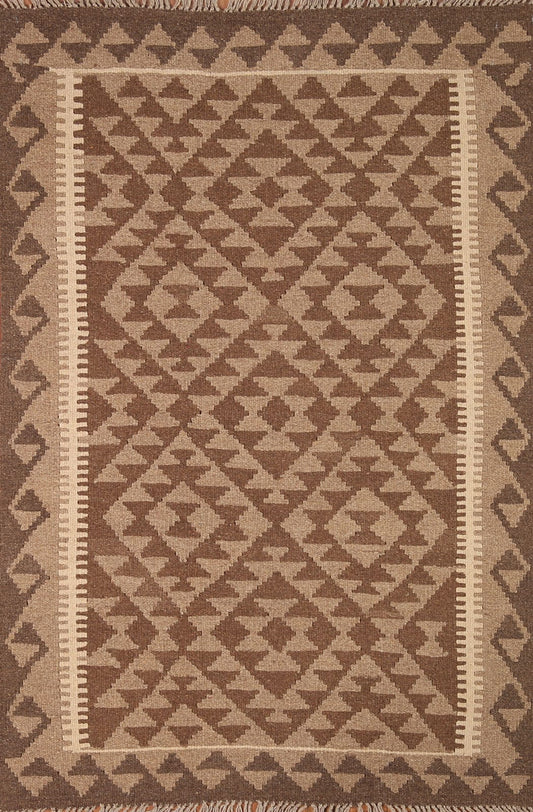 Geometric Kilim Reversible Area Rug 3x5