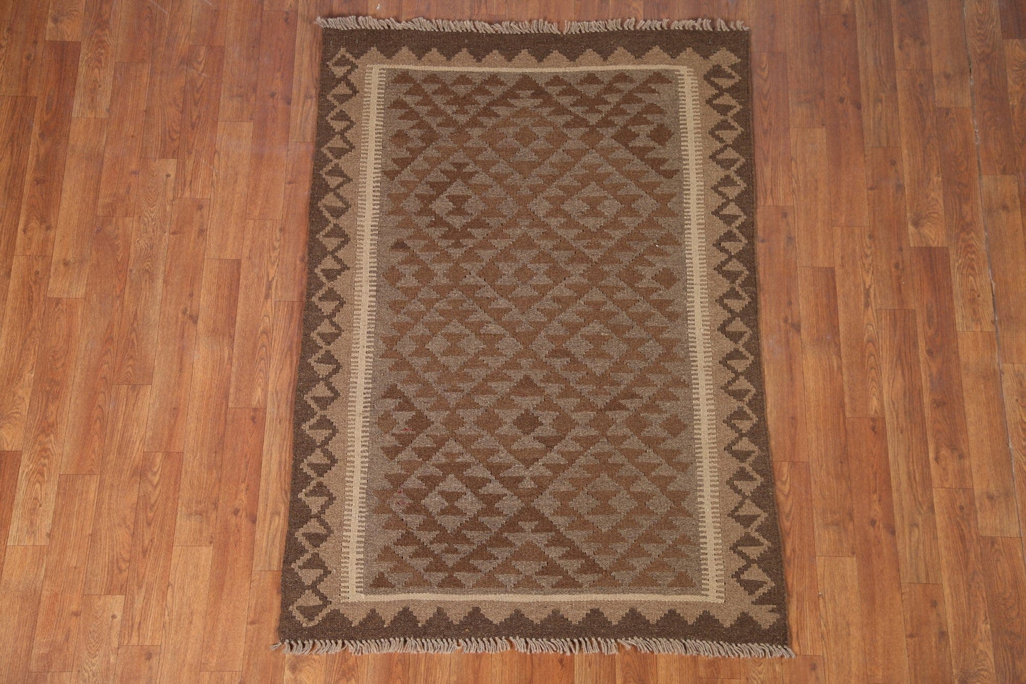 Kilim Reversible Wool Area Rug 3x5