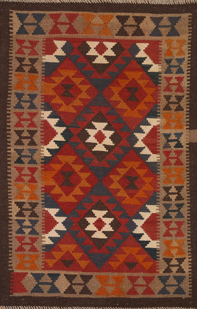 Geometric Kilim Oriental Area Rug 3x5