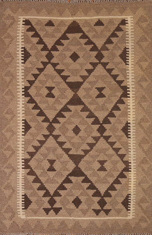 Geometric Kilim Reversible Area Rug 4x5