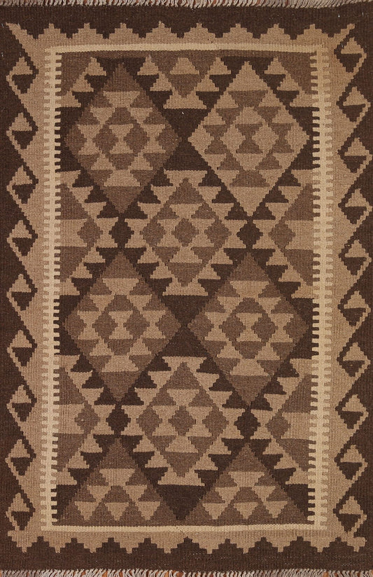 Kilim Reversible Wool Area Rug 3x5