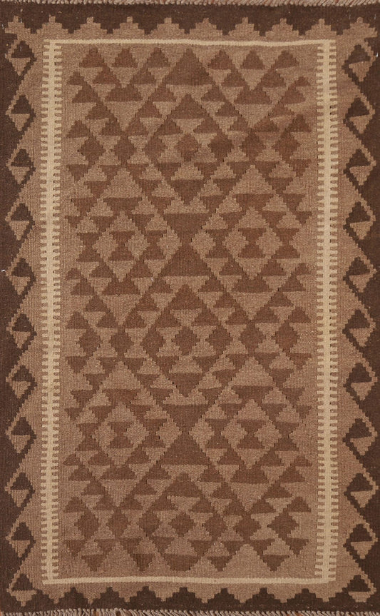 Kilim Reversible Wool Area Rug 3x5