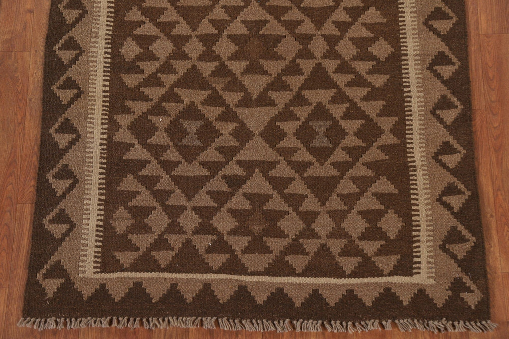 Reversible Wool Kilim Area Rug 3x5