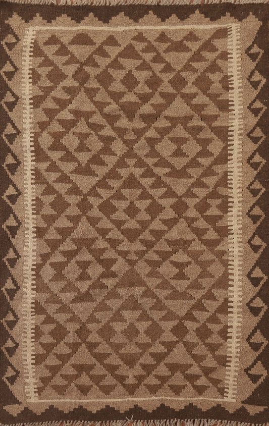 Kilim Reversible Wool Area Rug 3x5