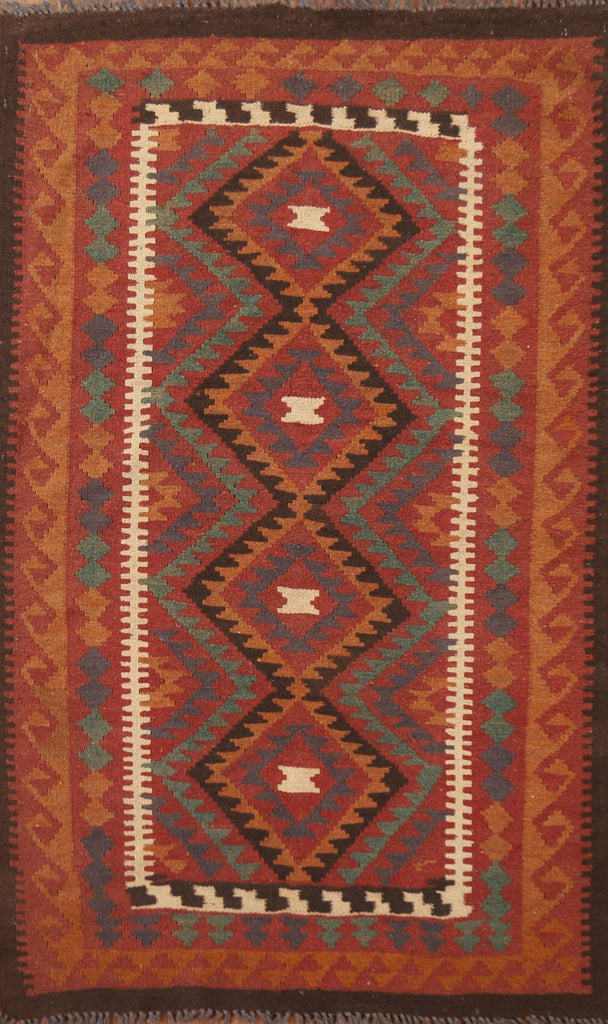 Geometric Kilim Oriental Area Rug 3x5