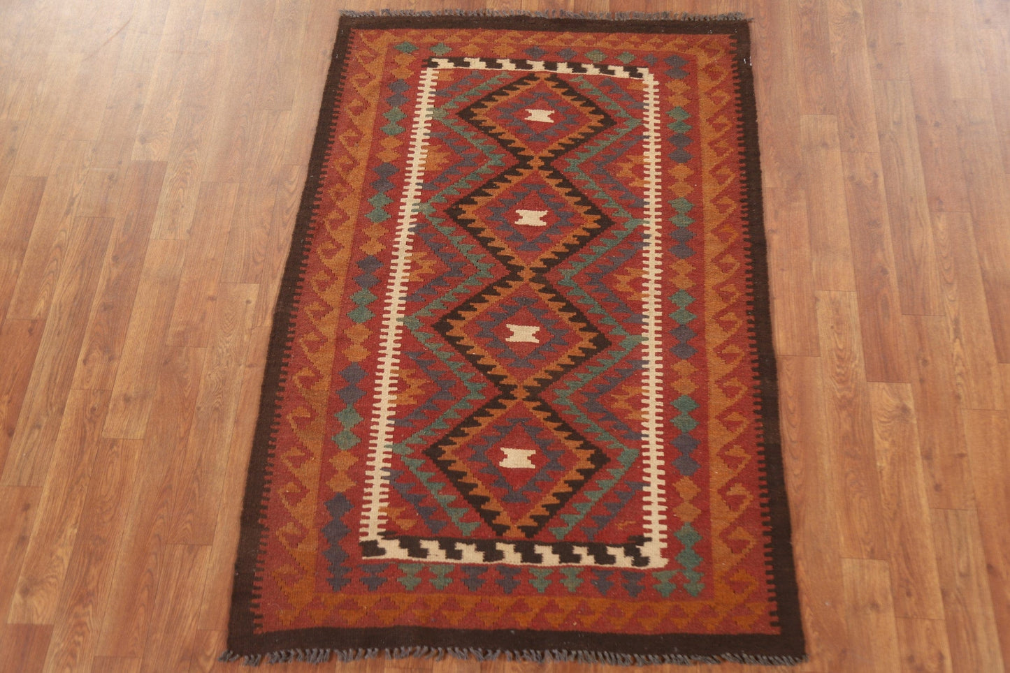 Geometric Kilim Oriental Area Rug 3x5