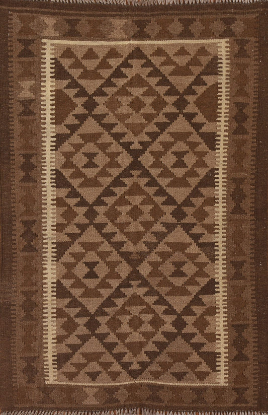 Kilim Reversible Wool Area Rug 3x5